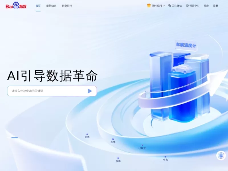 百度指数网站截图