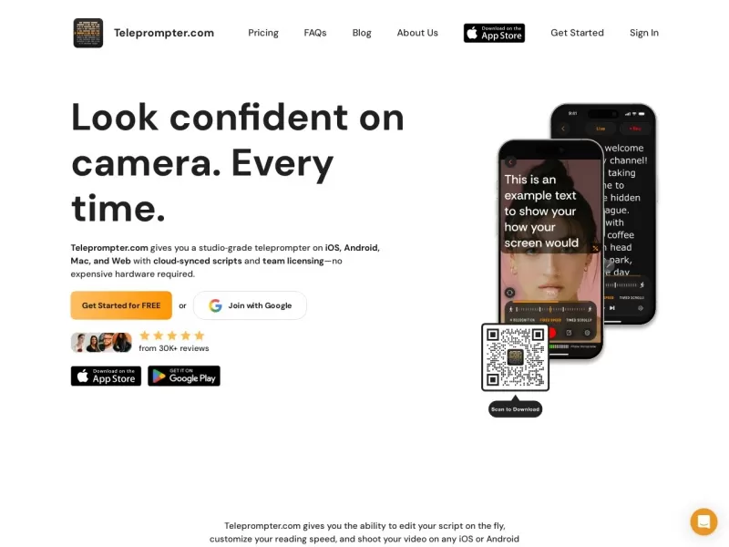 Teleprompter.com网站截图