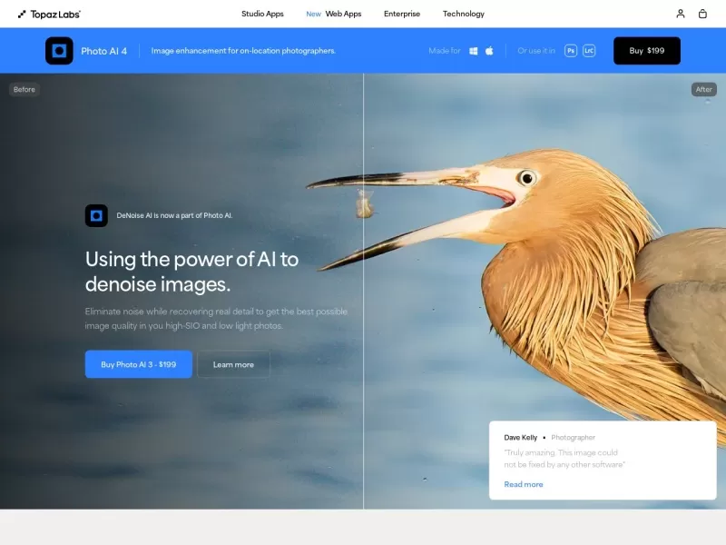 DeNoise AI网站截图