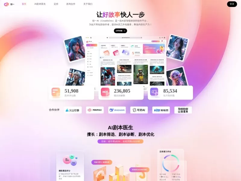 创一AI网站截图