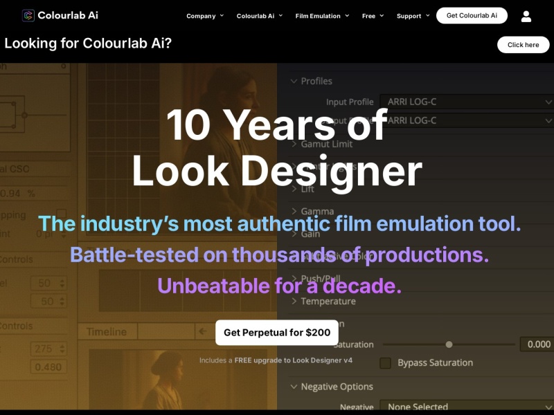 Colourlab.ai 网站截图