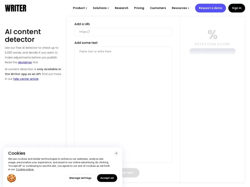 Writer AI Content Detector