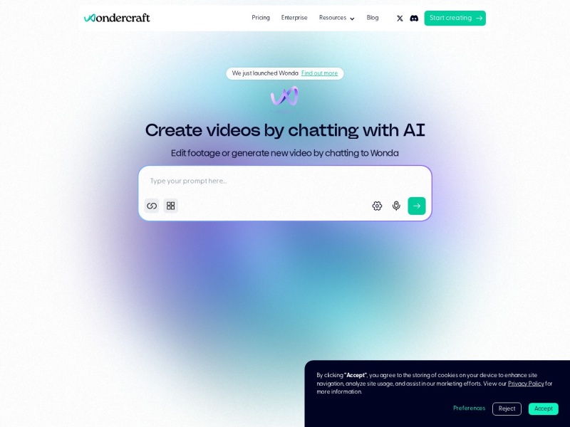 Wondercraft 网站截图