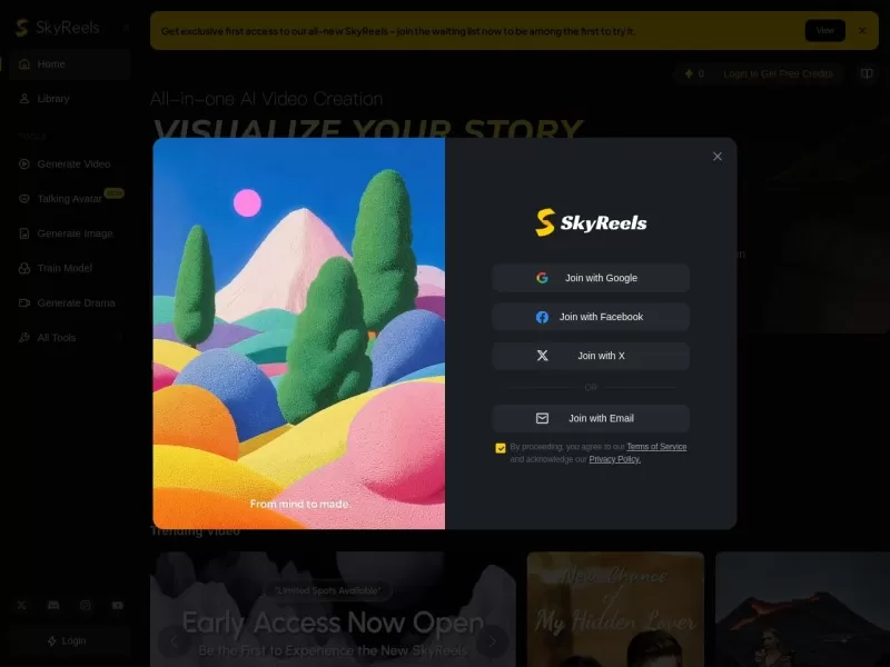 SkyReels网站截图