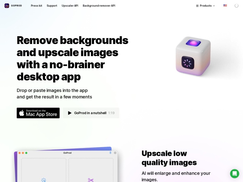 GoProd 网站截图