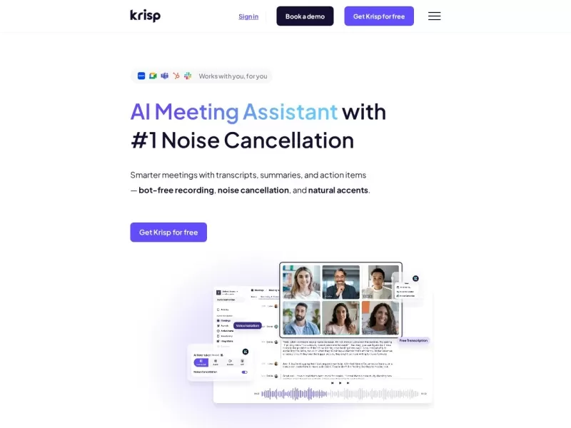 Krisp网站截图