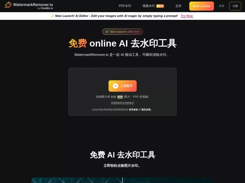 WatermarkRemover网站截图