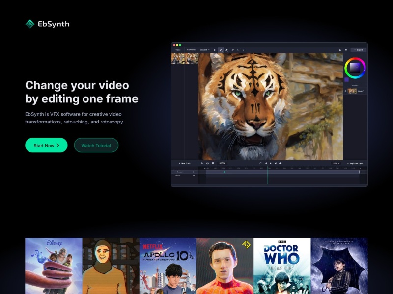 EbSynth 网站截图