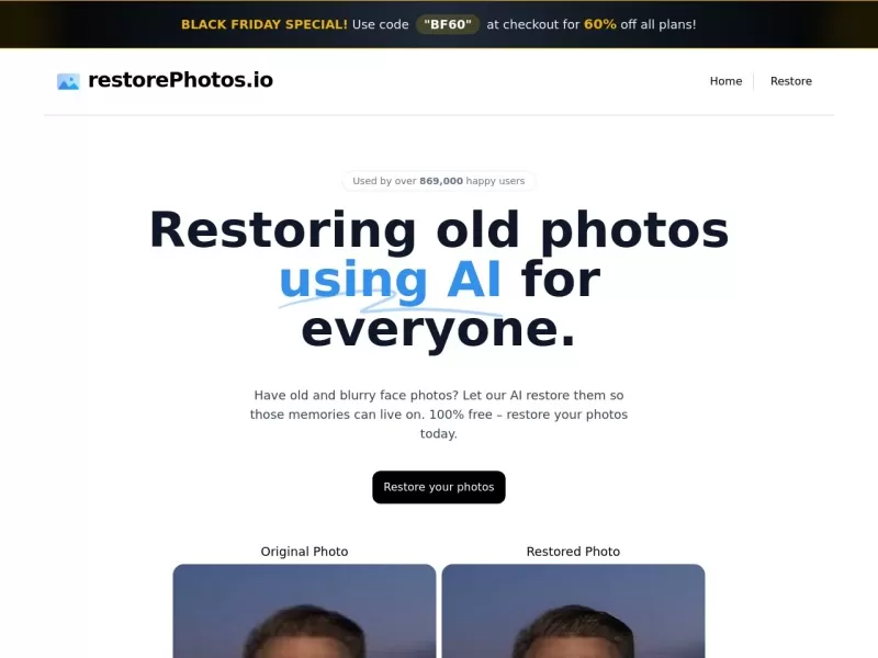 restorePhotos.io网站截图