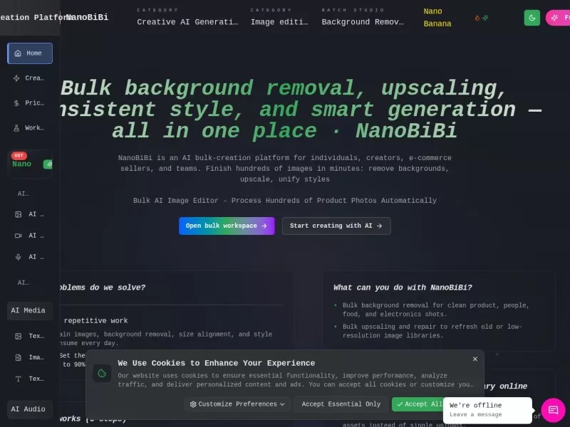 NanoBiBi网站截图