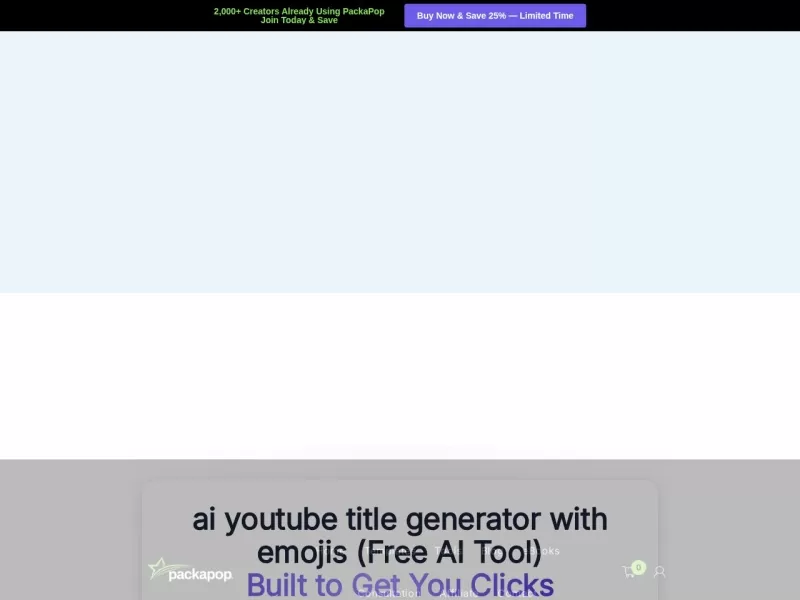 Ai Youtube Title网站截图