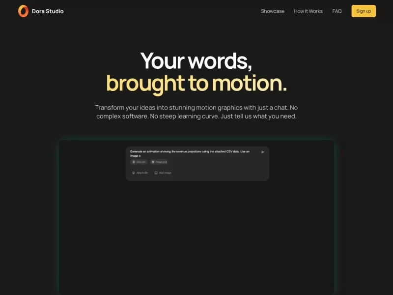 Dora Studio网站截图