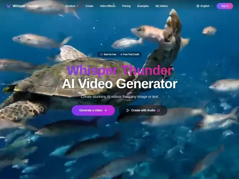 Whisper Thunder网站截图