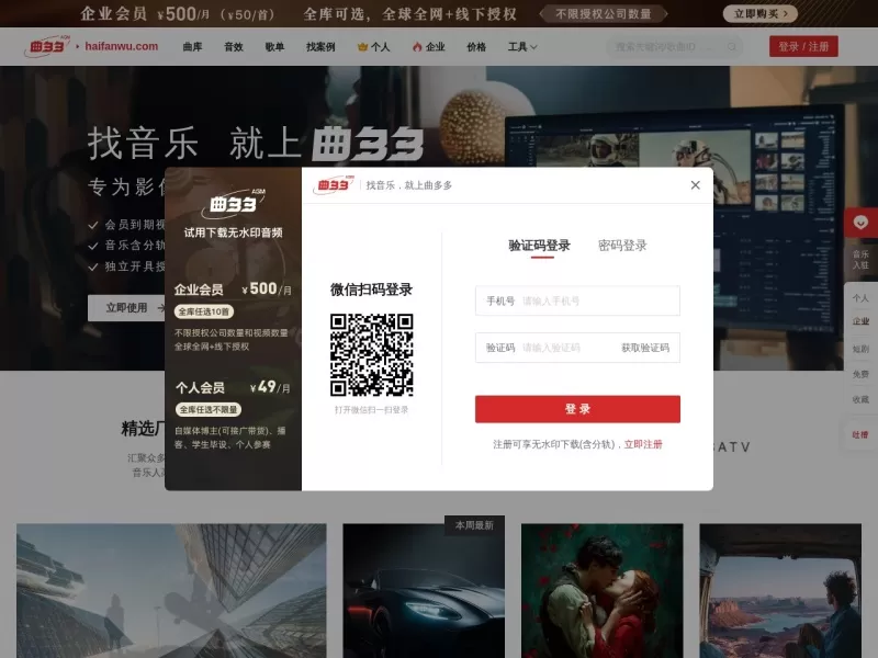 曲多多网站截图