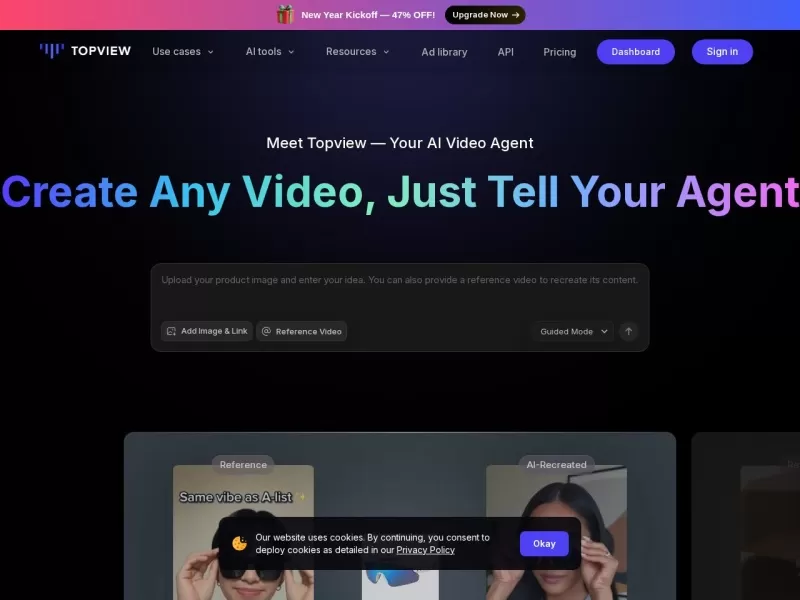 Topview AI网站截图