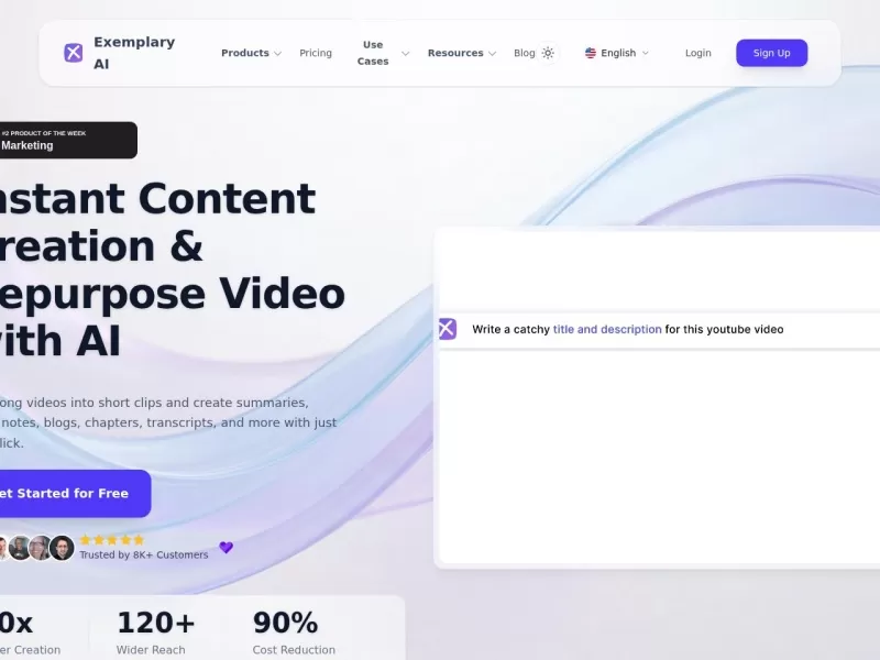 Exemplary AI网站截图