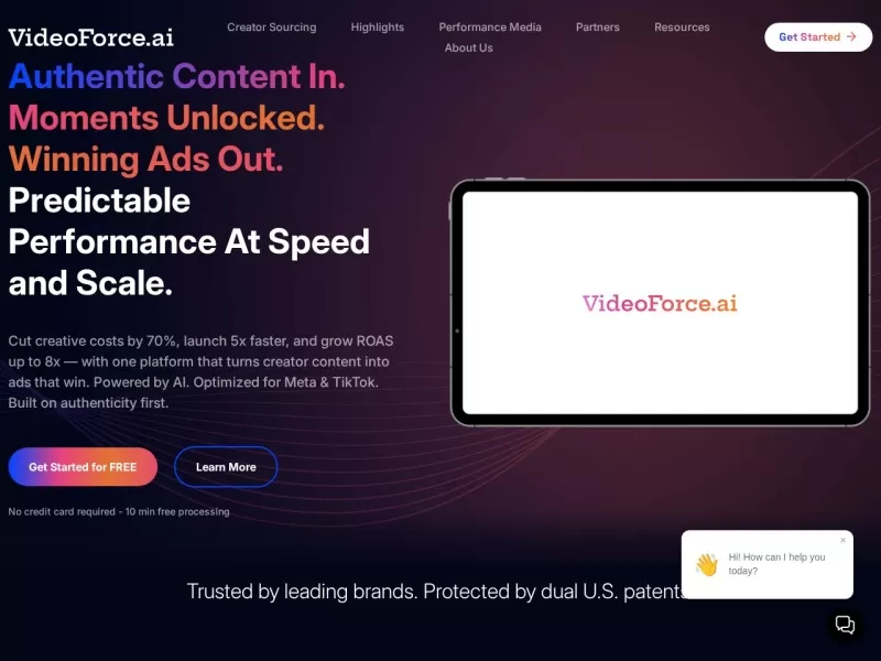 VideoForce网站截图