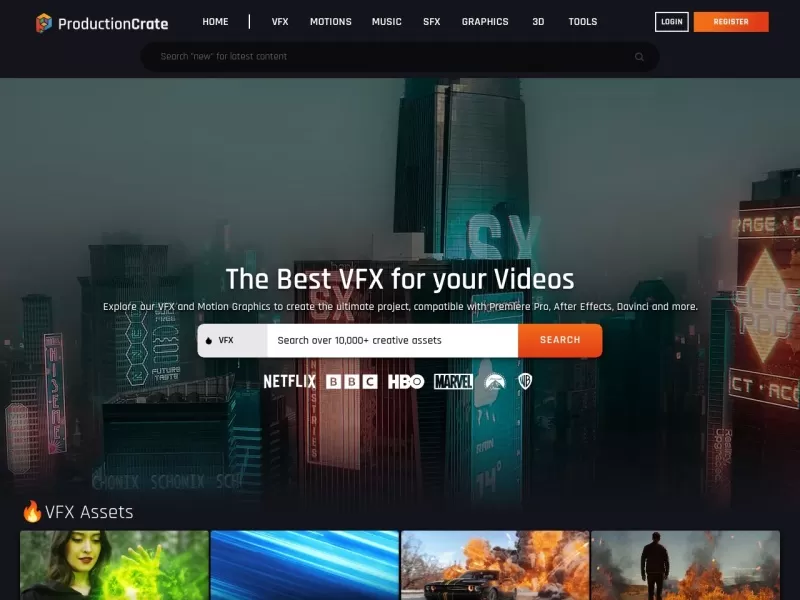 ProductionCrate网站截图