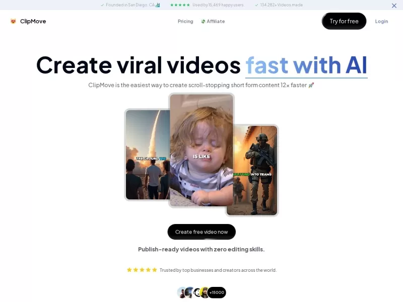 ClipMove网站截图