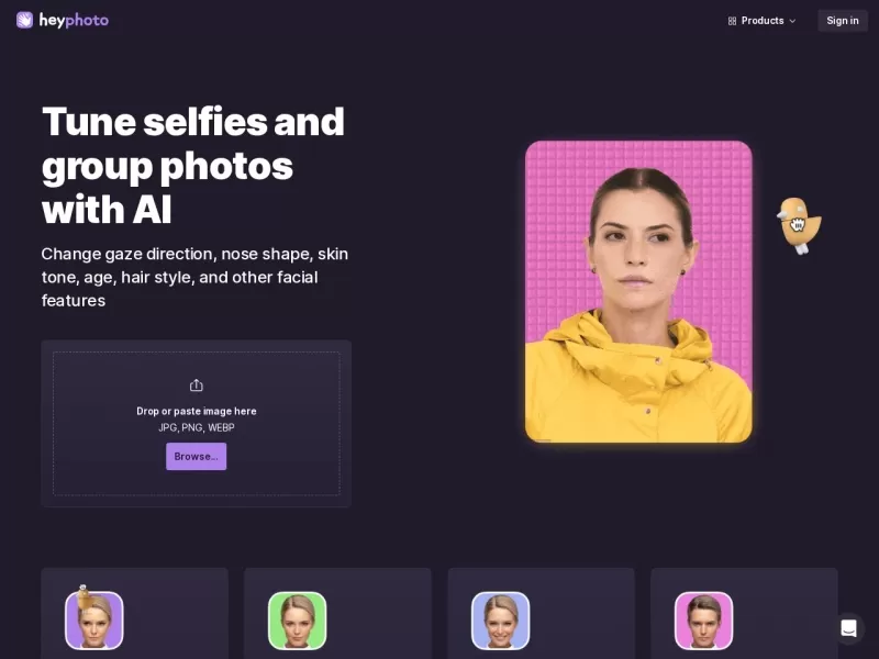 HeyPhoto网站截图
