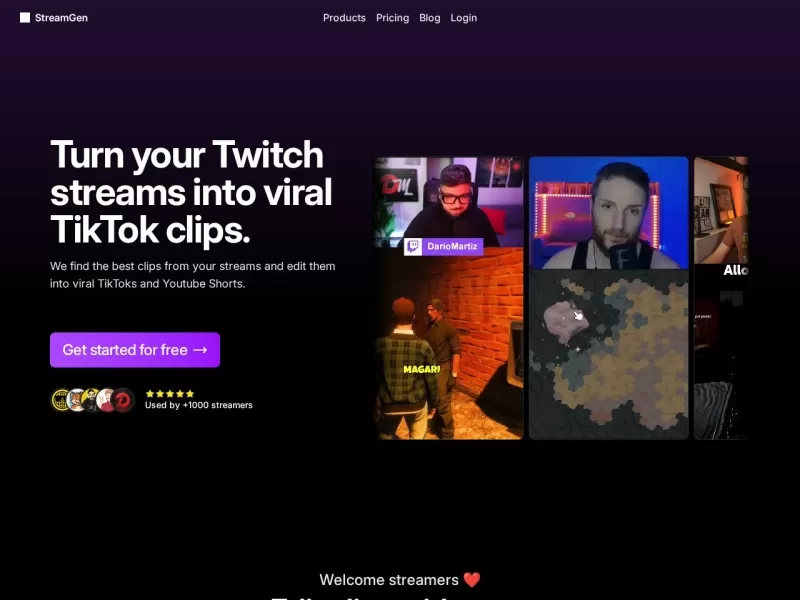 StreamGen网站截图