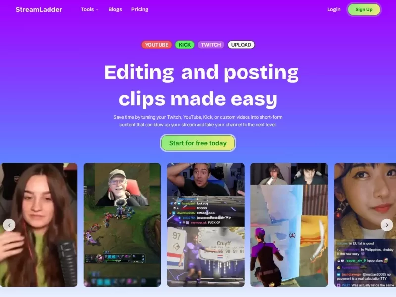 StreamLadder网站截图