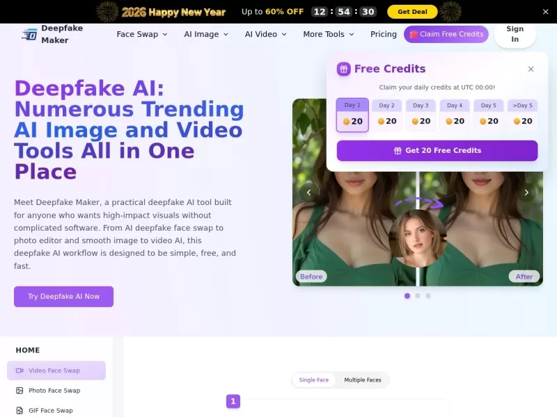 Deepfake Maker网站截图