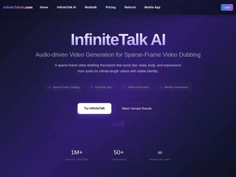 InfiniteTalk AI