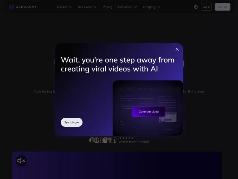 Zebracat网站截图