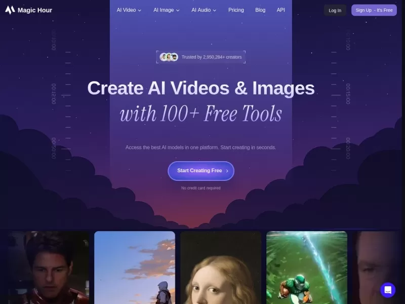 MagicHour网站截图