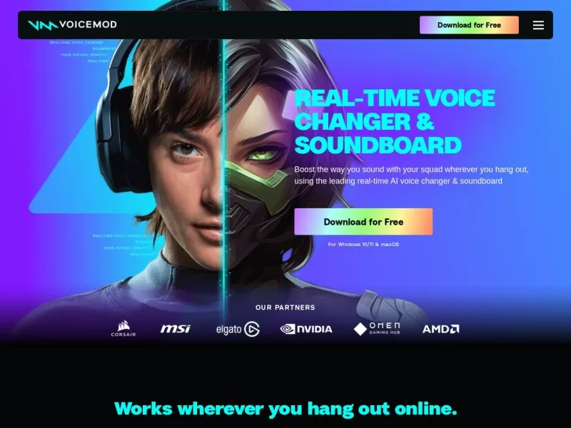 Voicemod网站截图