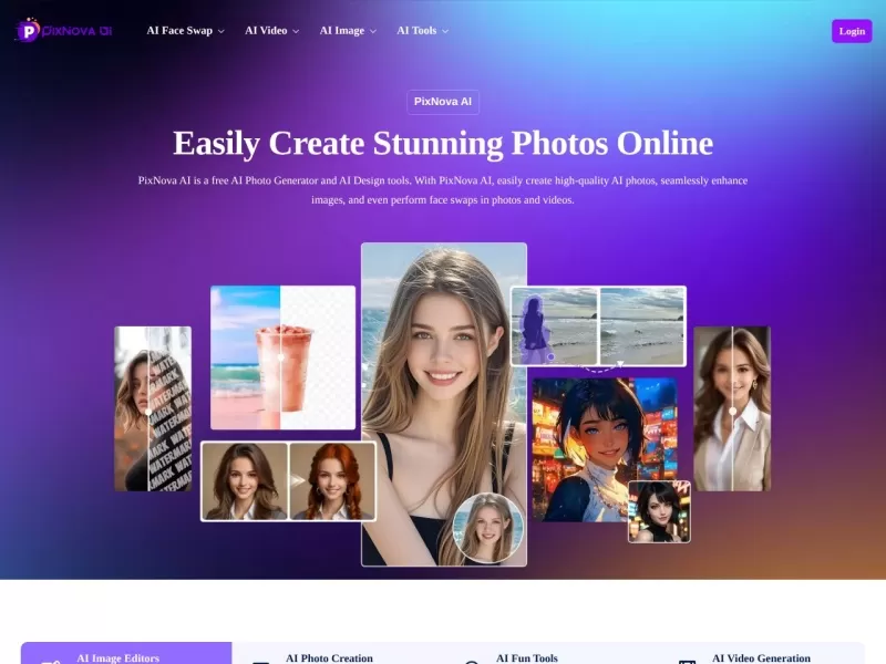 PixNova AI网站截图