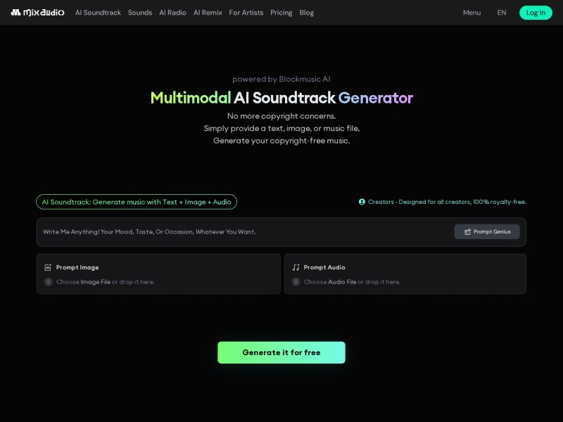 MixAudio网站截图