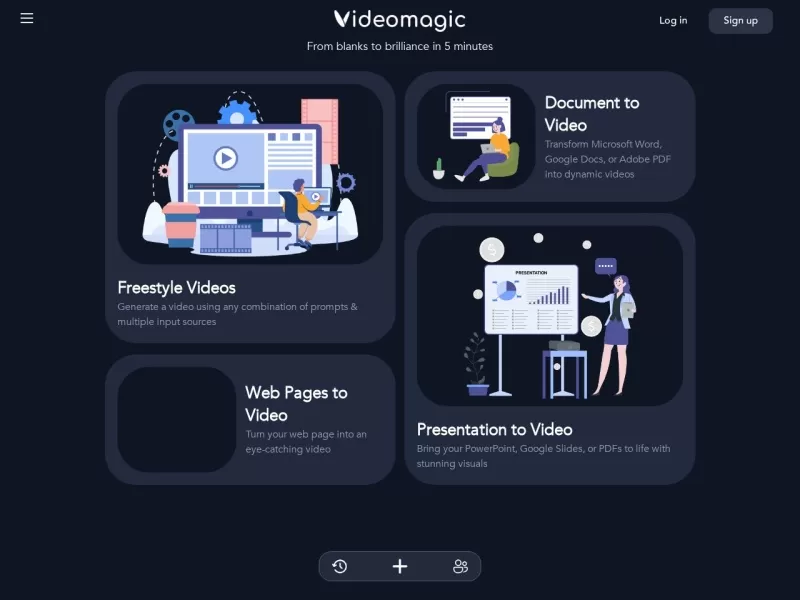 VideoMagic AI网站截图