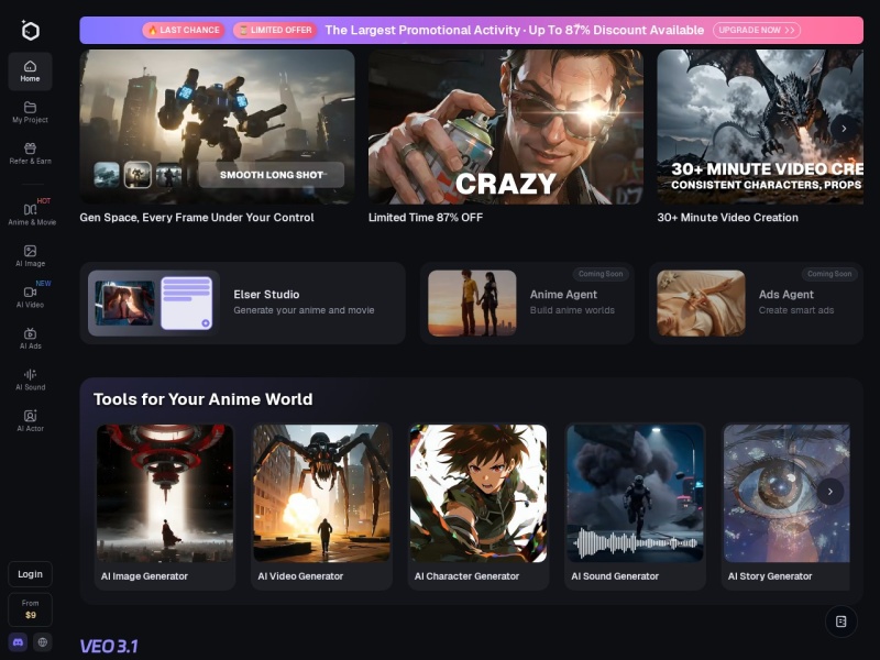Elser AI网站截图