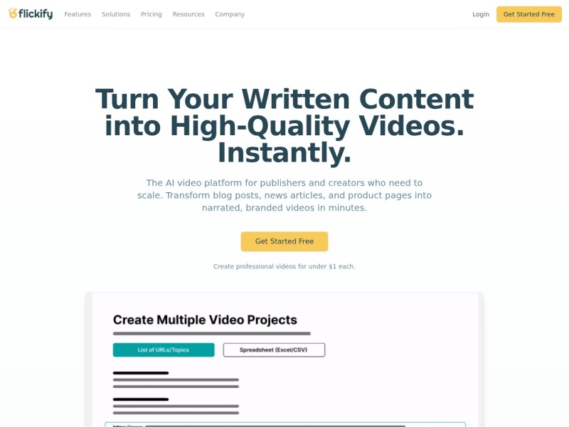 Flickify网站截图