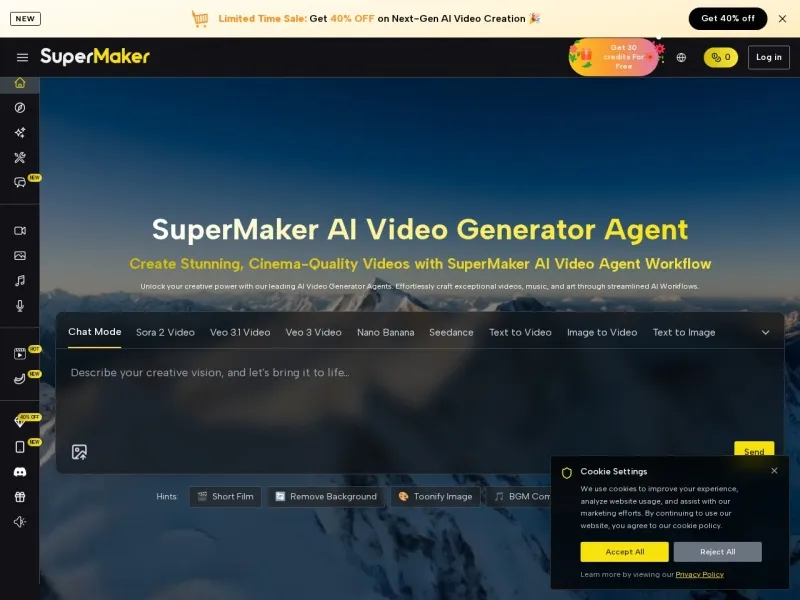 SuperMaker AI网站截图