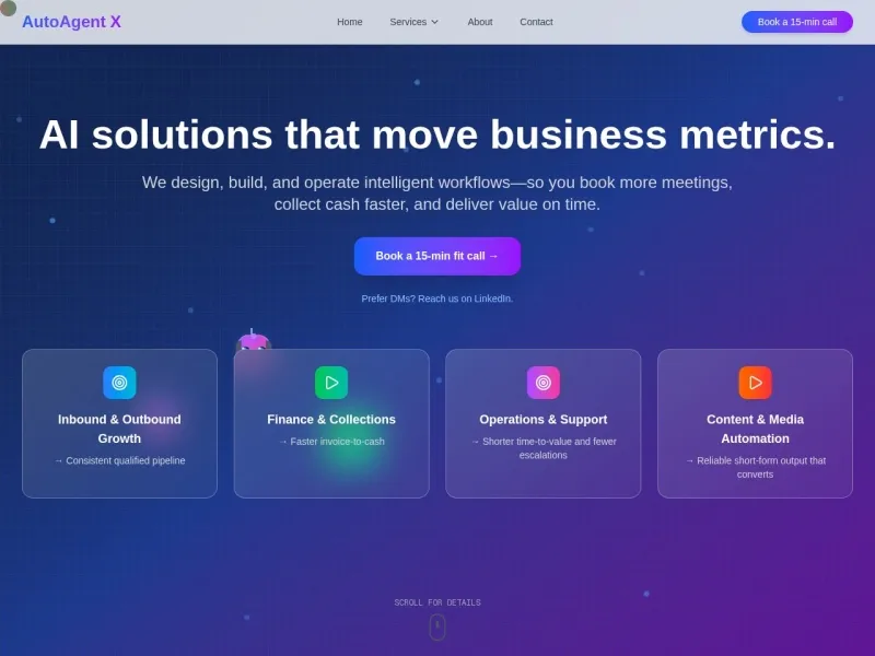 AutoAgent X网站截图