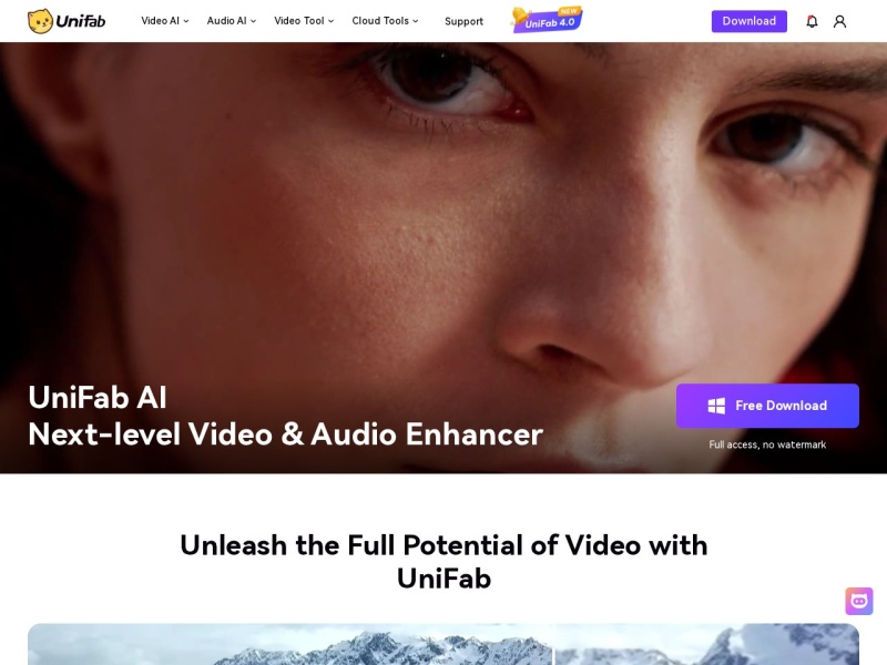 UniFab AI网站截图