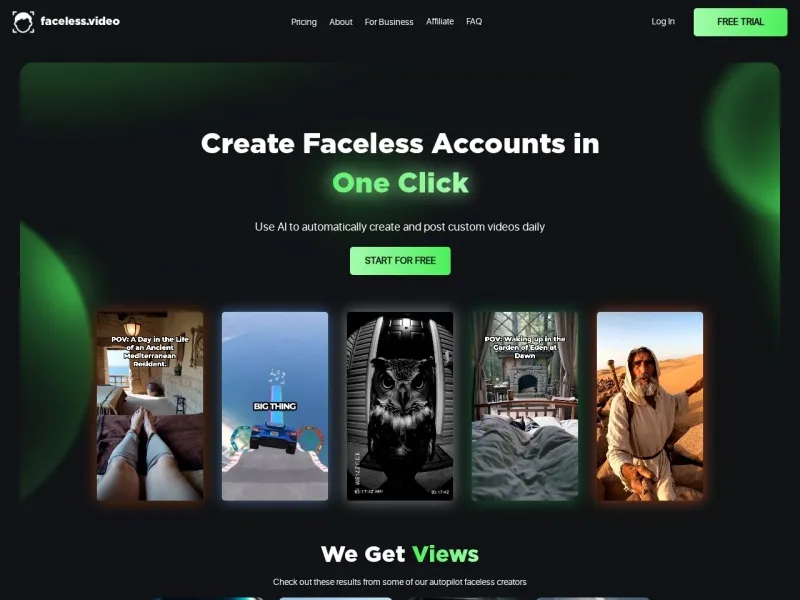 Faceless.video网站截图