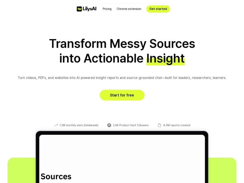 Lilys AI网站截图