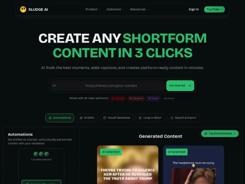 Sludge AI网站截图