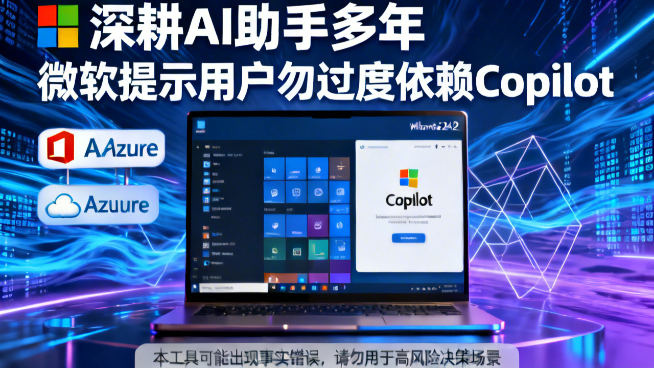深耕AI助手多年 微软提示用户勿过度依赖Copilot
