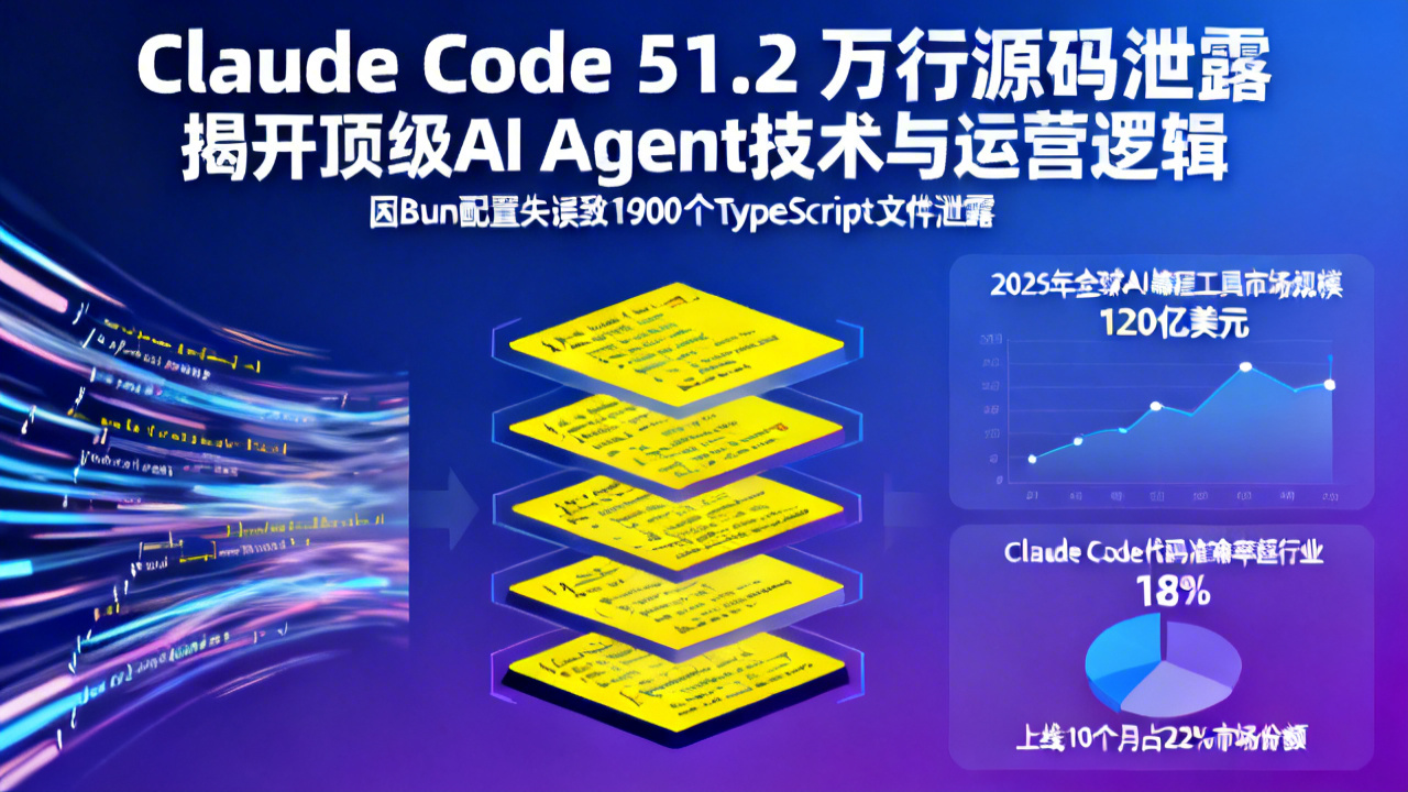 Claude Code 51.2万行源码泄露 揭开顶级AI Agent技术与运营逻辑