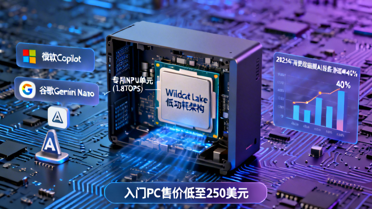 消费级AI算力下探：入门PC即将原生支持端侧AI功能