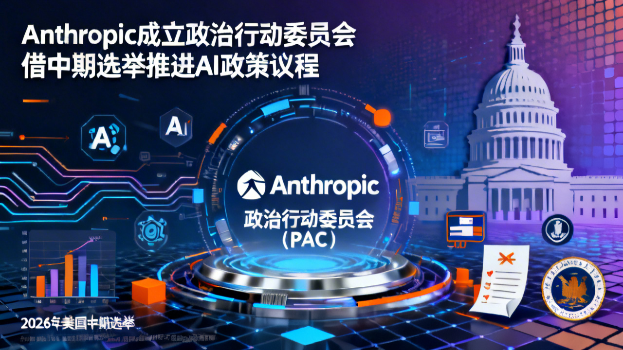 Anthropic成立政治行动委员会 借中期选举推进AI政策议程