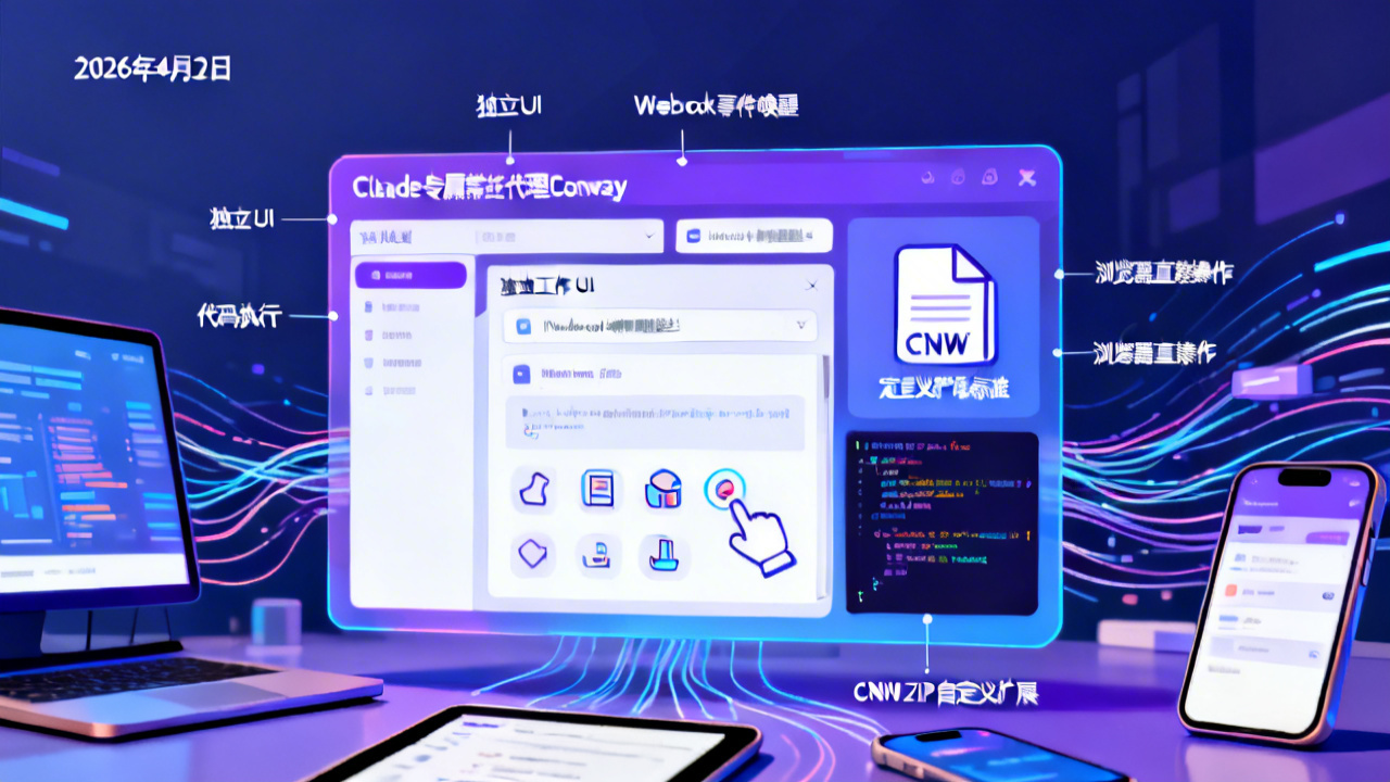 Anthropic测试Claude专属常驻代理Conway 支持独立UI与扩展生态