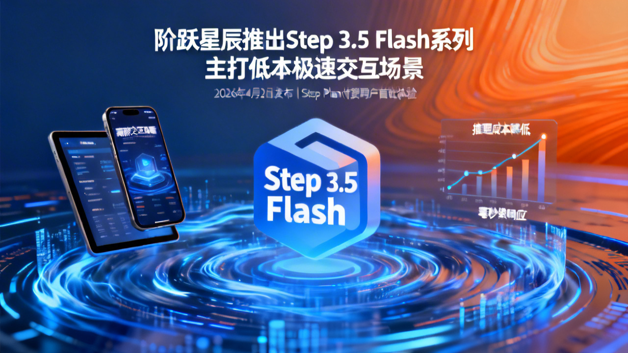 阶跃星辰推出Step 3.5 Flash系列 主打低本极速交互场景