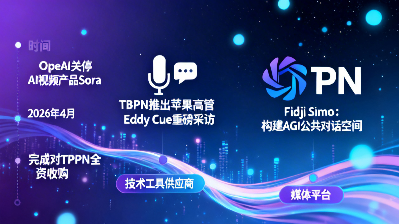 关停Sora仅一月后收购TBPN OpenAI加码媒体渠道新布局