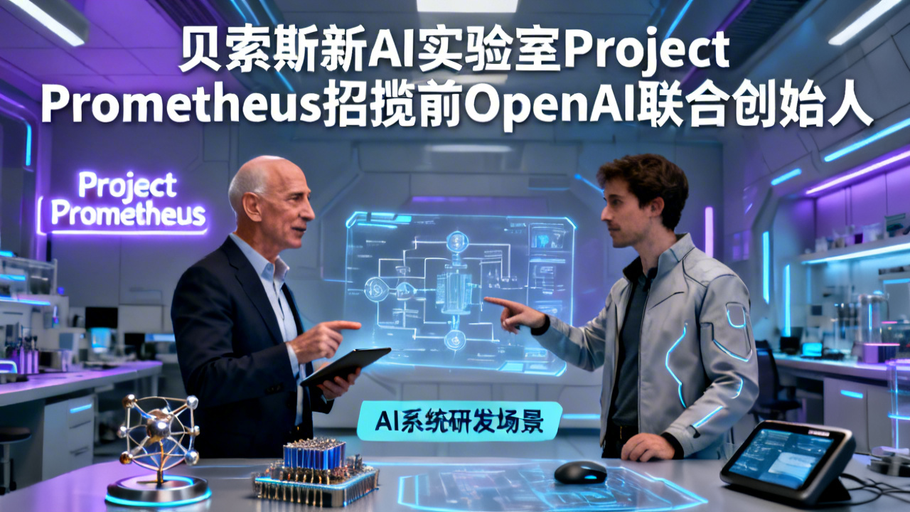 贝索斯新AI实验室Project Prometheus招揽前OpenAI联合创始人